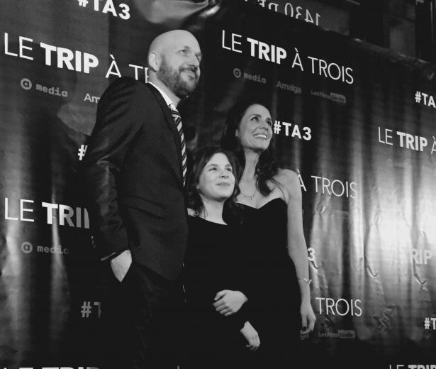 Première de la comédie Le trip à trois