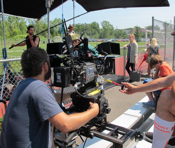 Sur le plateau du film Les nôtres