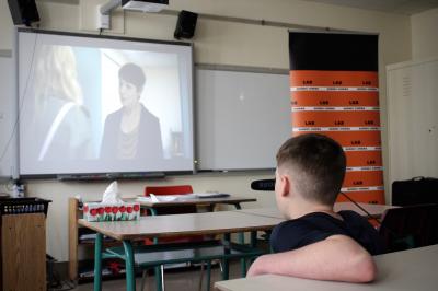 François Jaros rencontre les élèves de l'École Honoré-Mercier_7