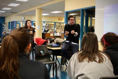 François Jaros rencontre les élèves de l'École Honoré-Mercier_13