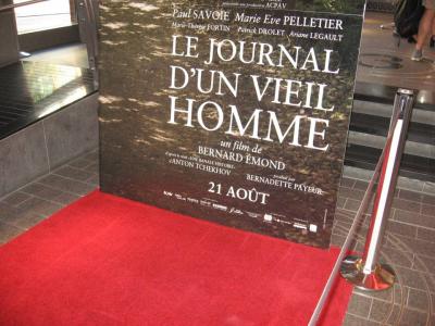 Tapis rouge pour Le journal d'un vieil homme_1