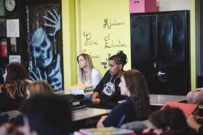 Marianne Fortier et Rose-Marie Perreault rendent visite à l’école Édouard-Montpetit_10